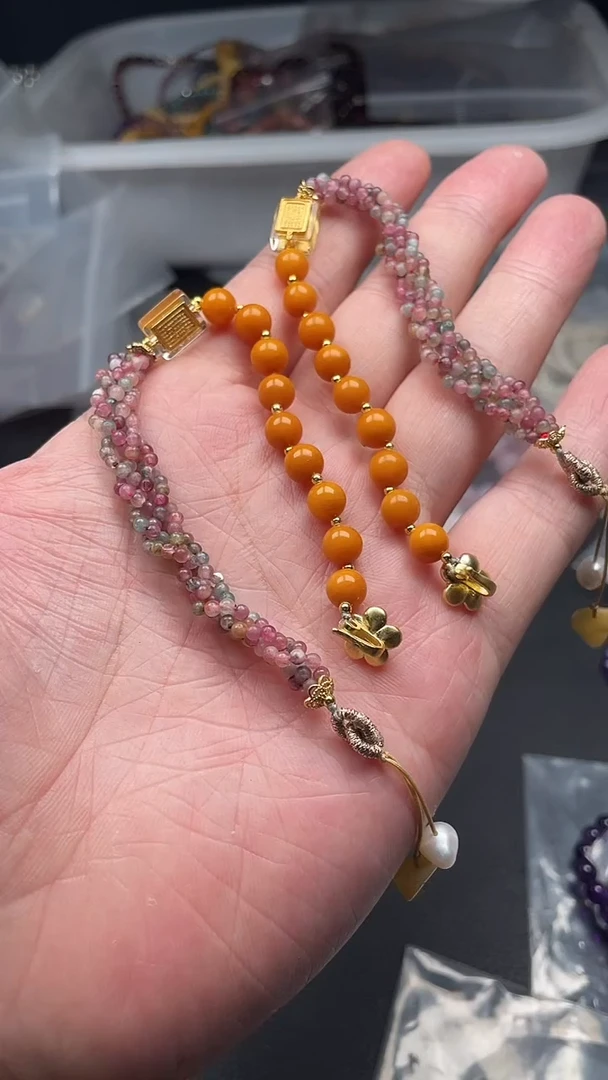 手链未镶嵌碧玺多样性发货拍一发一