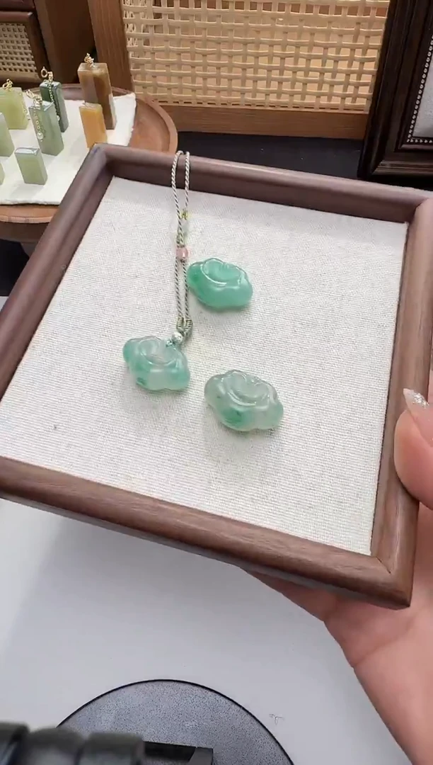 颈饰未镶嵌石英质玉L1085拍一发一