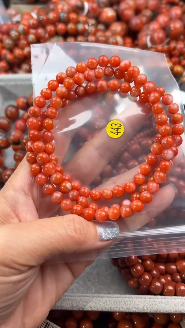 未镶嵌手串南红玛瑙6+