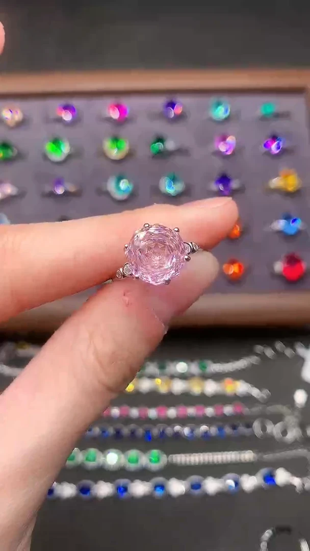 【闪购商品】碧玺戒指银S925镶嵌·······