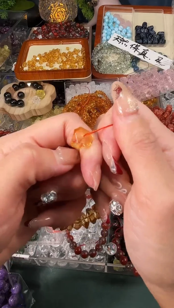 【闪购商品】水晶手串未镶嵌特级黄水晶大号号隔珠一颗