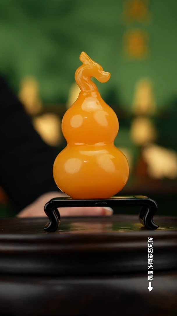 玉【龙头葫芦】天然玉石摆件