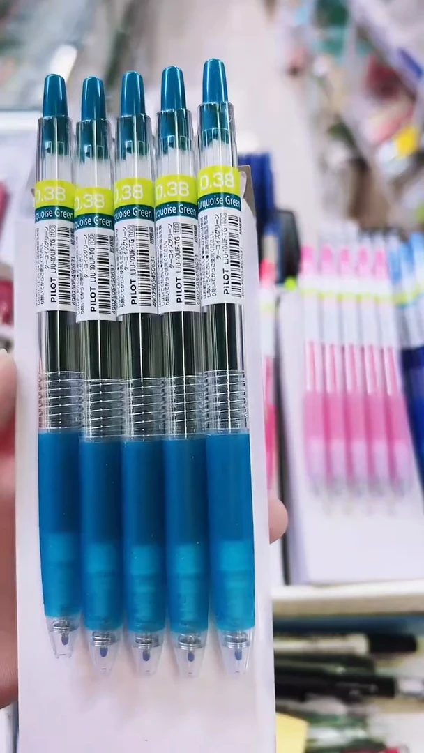 百乐LJU-10UF-TG按动啫喱笔0.38(松石绿)(支)---5支