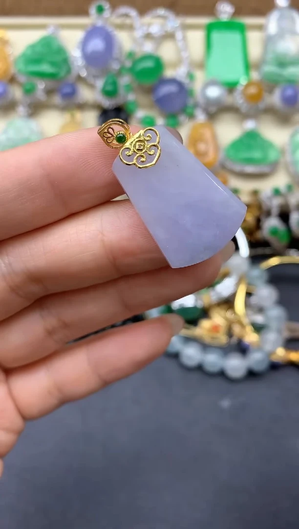 【闪购商品】翡翠颈饰18K金镶嵌53-中国好珍宝