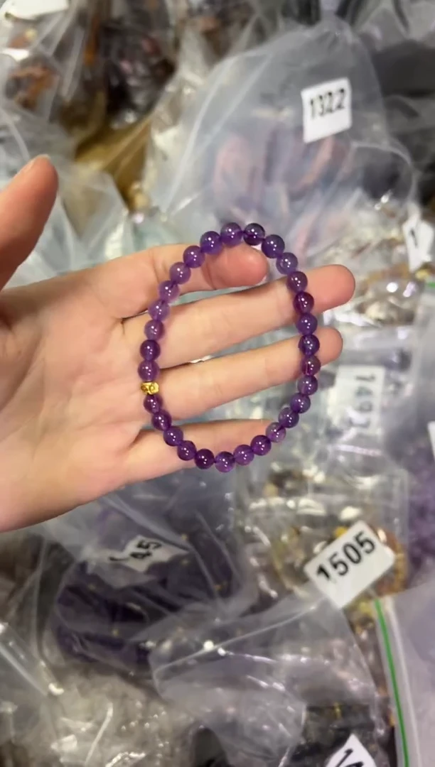 【闪购商品】水晶手链未镶嵌紫水晶小配件款手链[0245]
