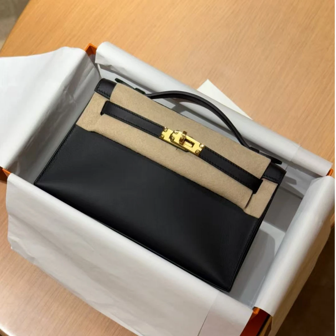 未使用 Hermes/爱马仕 【小池专属】minikelly一代黑s皮W刻定金链接