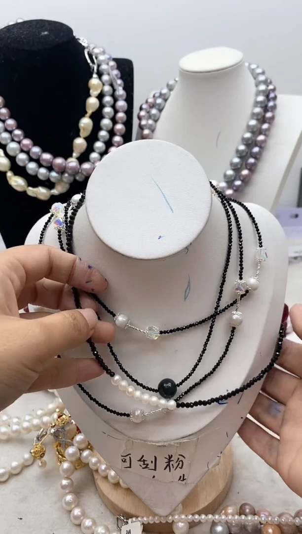 【闪购商品】淡水珍珠颈饰钛钢201