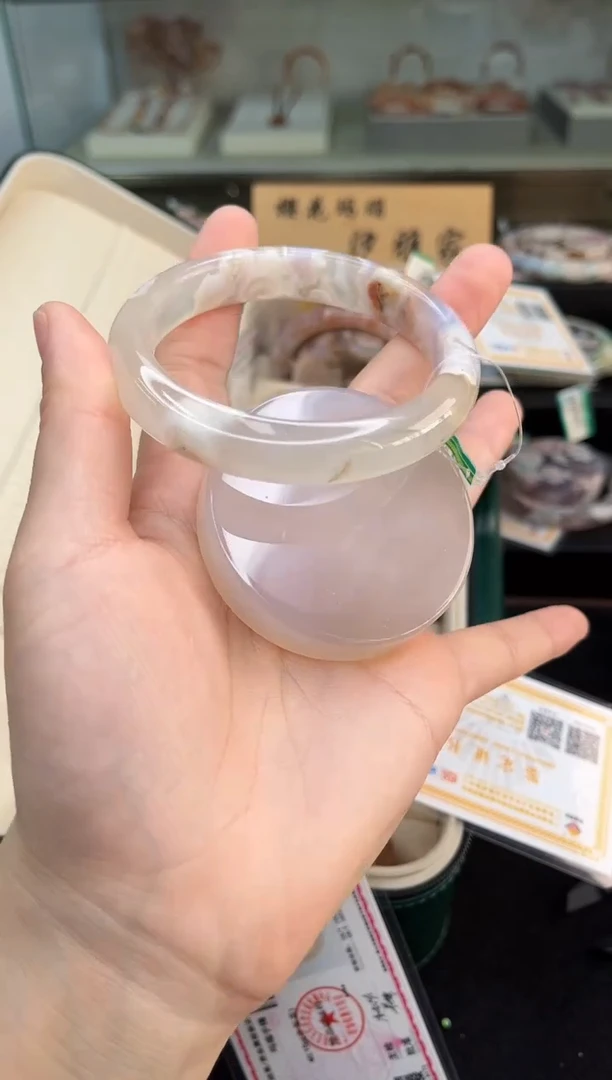 未镶嵌手镯石英质玉61圈口（赠品镯心）3889131