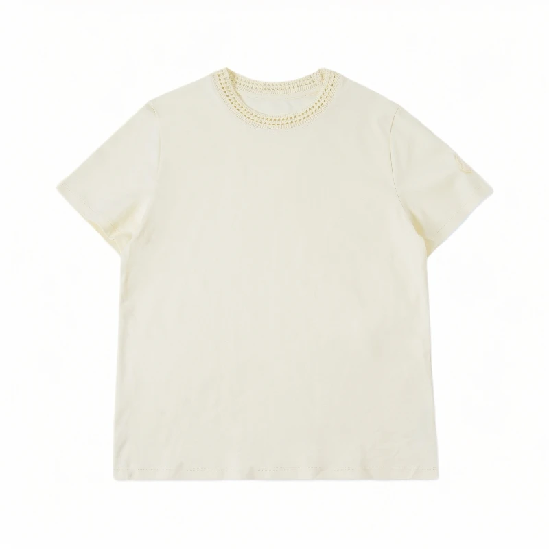 林爆爆【窗外恋雨】2025气质百搭休闲简约高街时尚短袖T恤