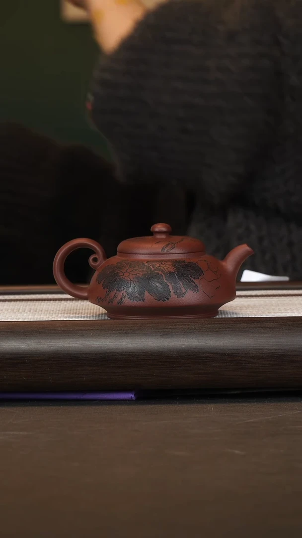 茶壶紫砂赵克南/紫泥/汉风/240c