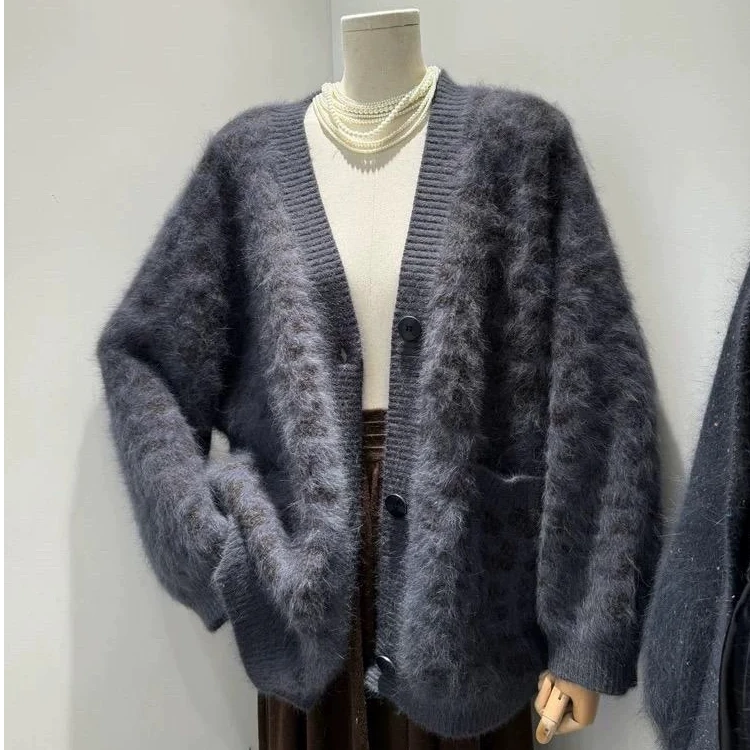 开衫款纯欲风抗污耐脏毛衣秋冬短款女士百搭女装洋气开衫