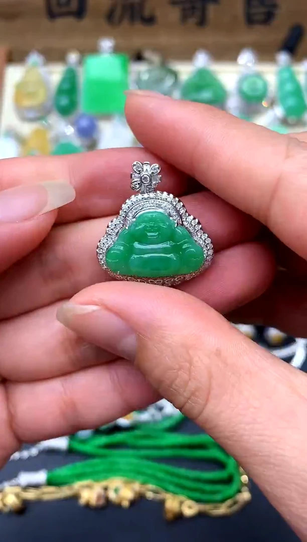 【闪购商品】翡翠颈饰18K金镶嵌162-中国好珍宝
