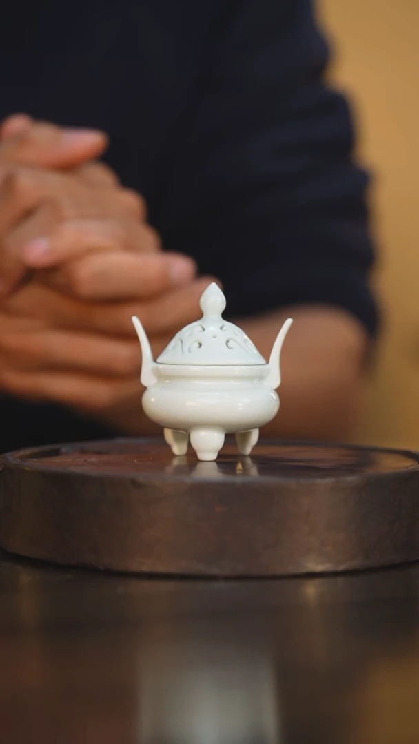 81柴房陶瓷柴烧香炉