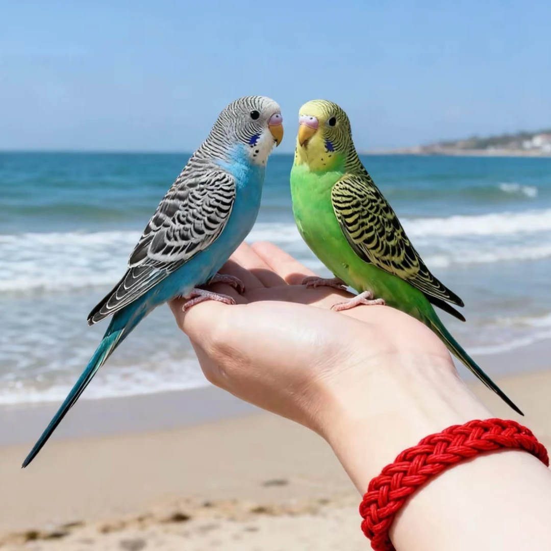 活体鹦鹉4个颜色两对