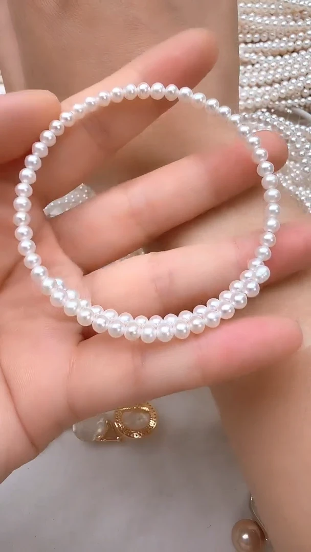 淡水珍珠手镯未镶嵌小米手镯