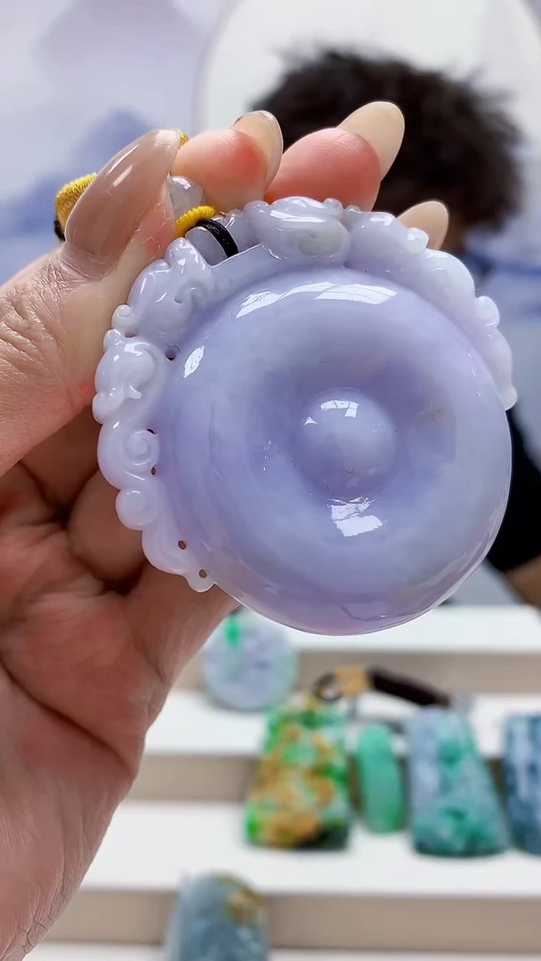 未镶嵌定制翡翠4688MM-毛货挂件56