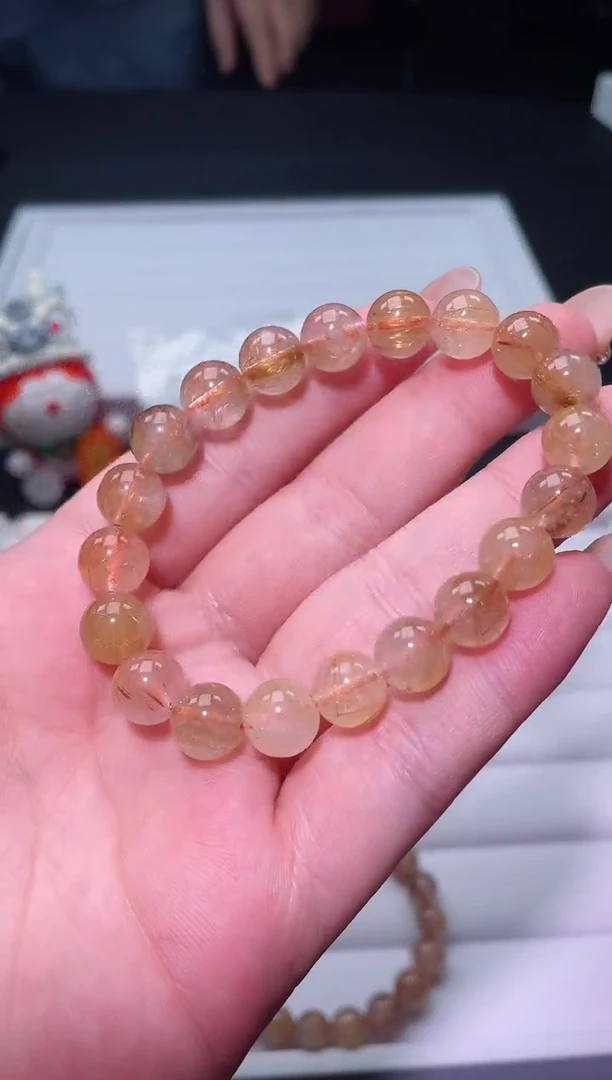 【闪购商品】发晶A2-9mm魔鬼金铜发单圈未镶嵌多样性发其一