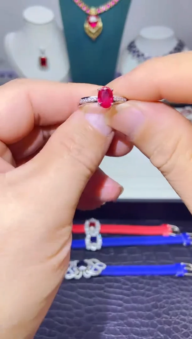 银S925镶嵌耳饰紫晶1