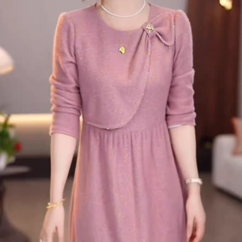 【梅姐上新】秋季新款气质轻奢大码女装连衣裙274