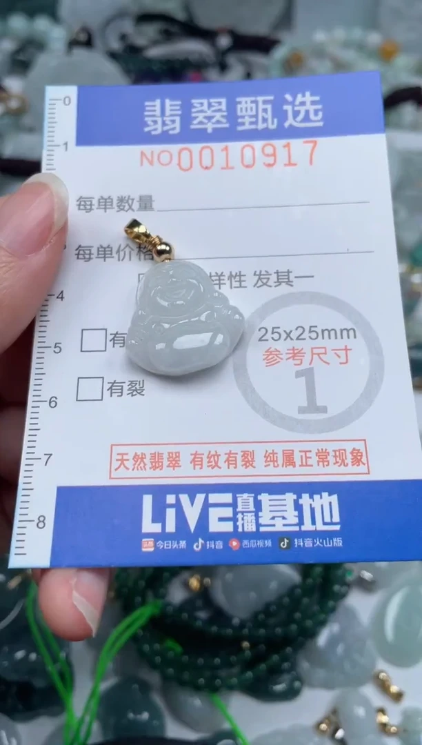 颈饰未镶嵌翡翠10917