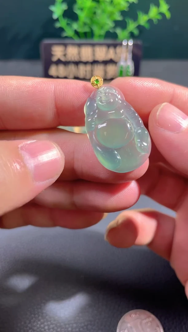 【闪购商品】翡翠颈饰18K金镶嵌翡翠