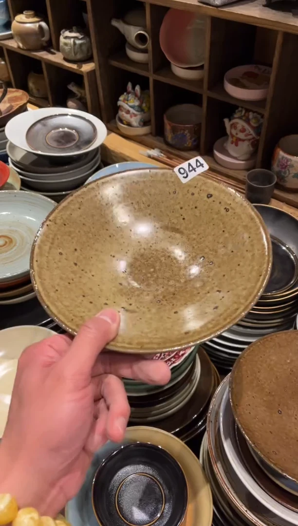 【闪购商品】瓷片944  燕麦色斗盘1个