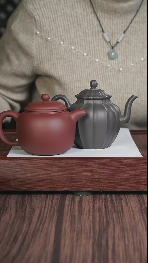 【闪购商品】紫砂茶壶筋纹 天青 迎台醉客+一比一复刻匏尊