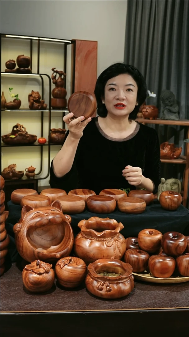 木12公分厚5公分MB061-4福鼓底座摆件小号加厚微瑕随缘发其一1734