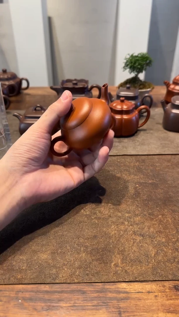 茶壶紫砂n****7朱泥矮梨