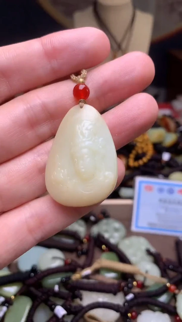 颈饰未镶嵌和田玉新疆料青海料清水和田玉吊坠