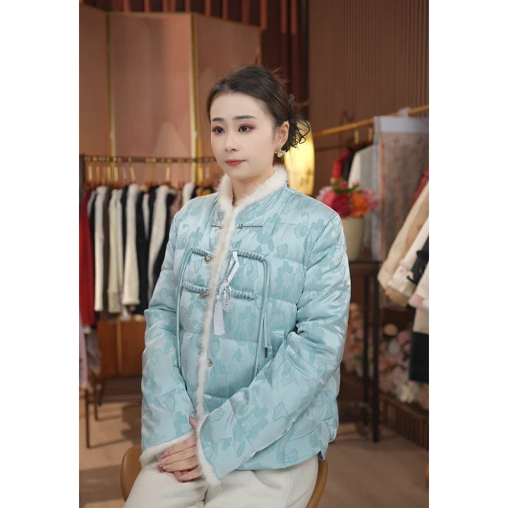 《 子衿-棉服》新中式提花国风休闲百搭高定棉服