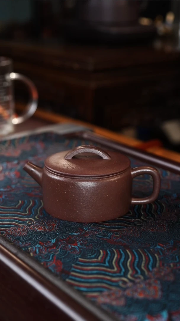 茶壶紫砂汉瓦天青