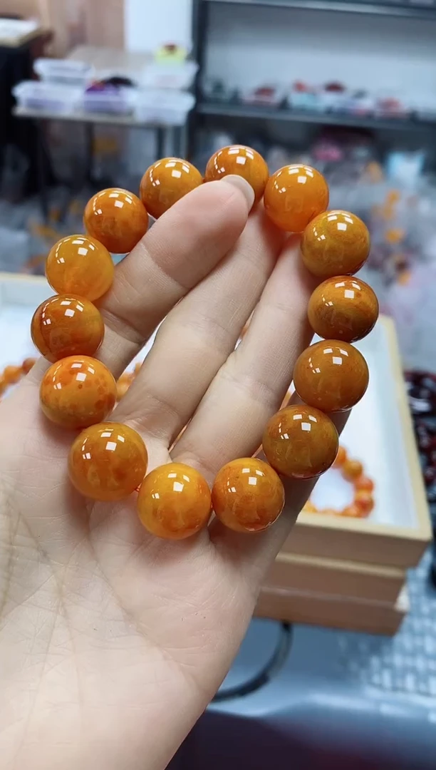 合金手链玛瑙/玉髓红花卡16mm14颗