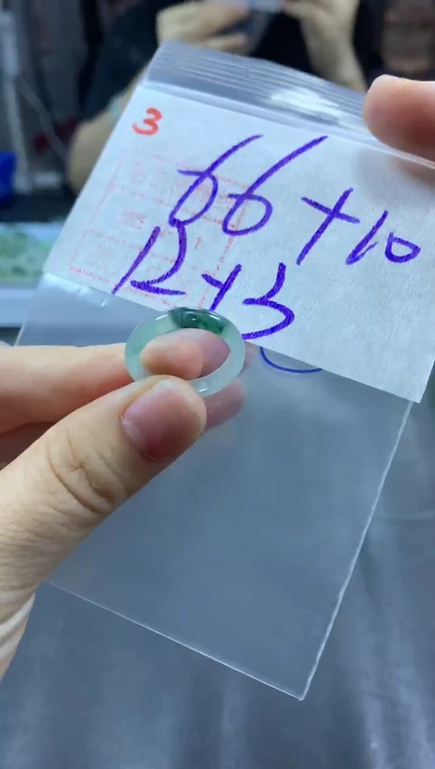 未镶嵌定制翡翠戒圈121-3#76毛货需精细抛光