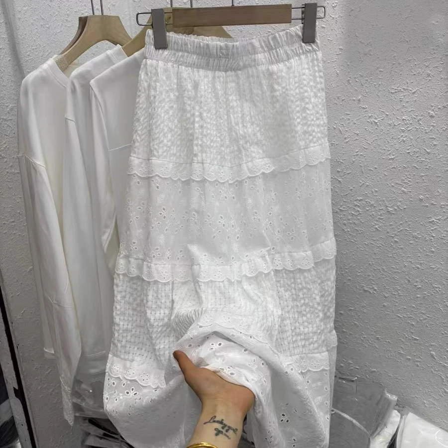 【慧美】2025春季新款时尚百搭长裙8038