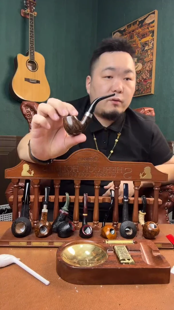 石楠木木雕款意大利进口石楠木烟斗
