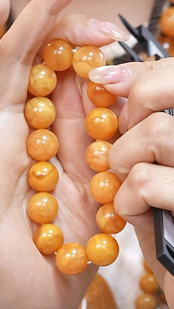 蜜蜡颈饰未镶嵌6281天然蜜蜡珠宝奇石云端妖孽石膏蜡全部保真