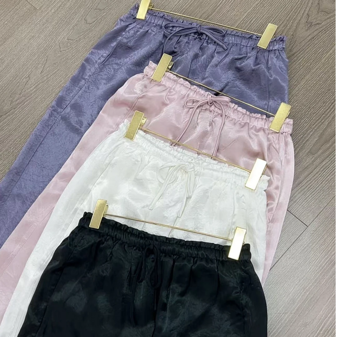 【原歌】夏季100醋酸裙通勤大气优雅松紧腰半身裙女YG26297