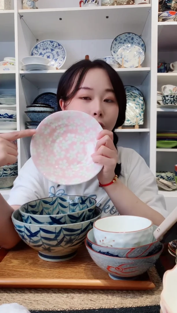 陶瓷【微瑕】粉色樱花小深盘