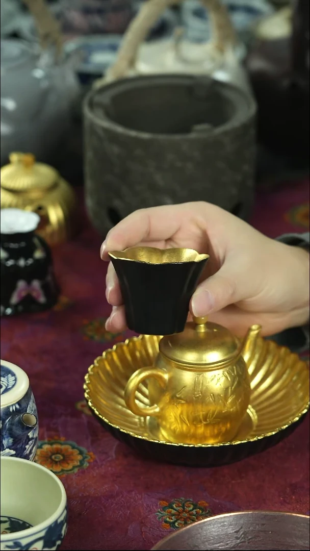 炸茶具 天冷了 围炉煮茶中~~