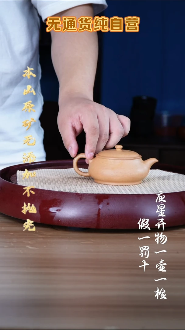 茶壶紫砂宝山黄降坡 全手工明炉 180cc