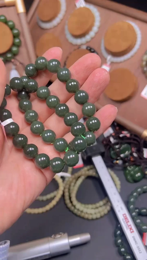 未镶嵌手串和田玉JHW10004且末蓝多样性发一