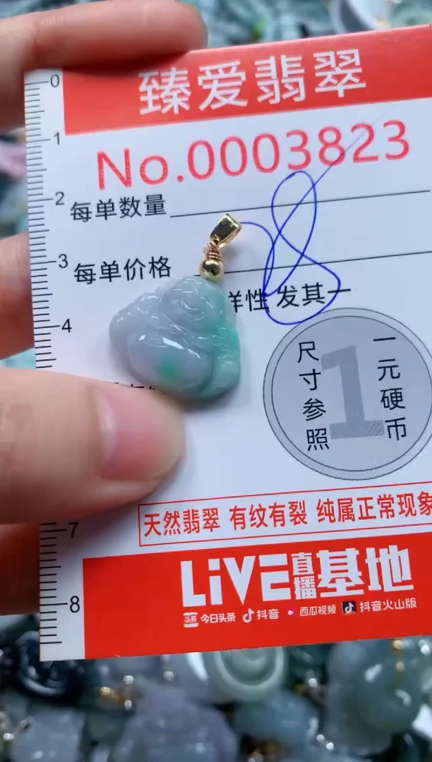 翡翠未镶嵌吊坠(不含链)3823