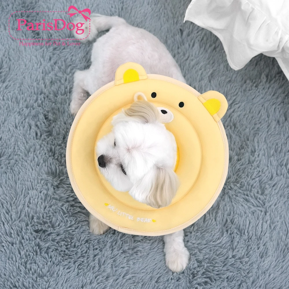 韩国【ParisDog】小熊海绵形伊丽莎白圈猫咪狗狗围脖头套防舔咬
