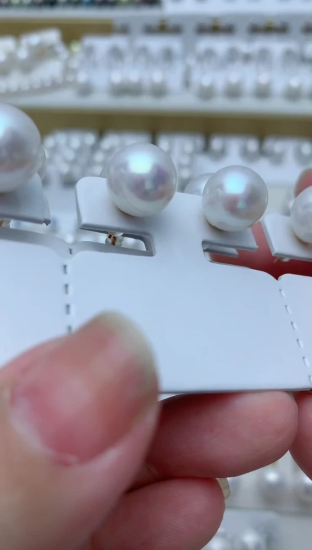 【闪购商品】淡水珍珠耳饰银S925镶嵌w3 多样性发其一