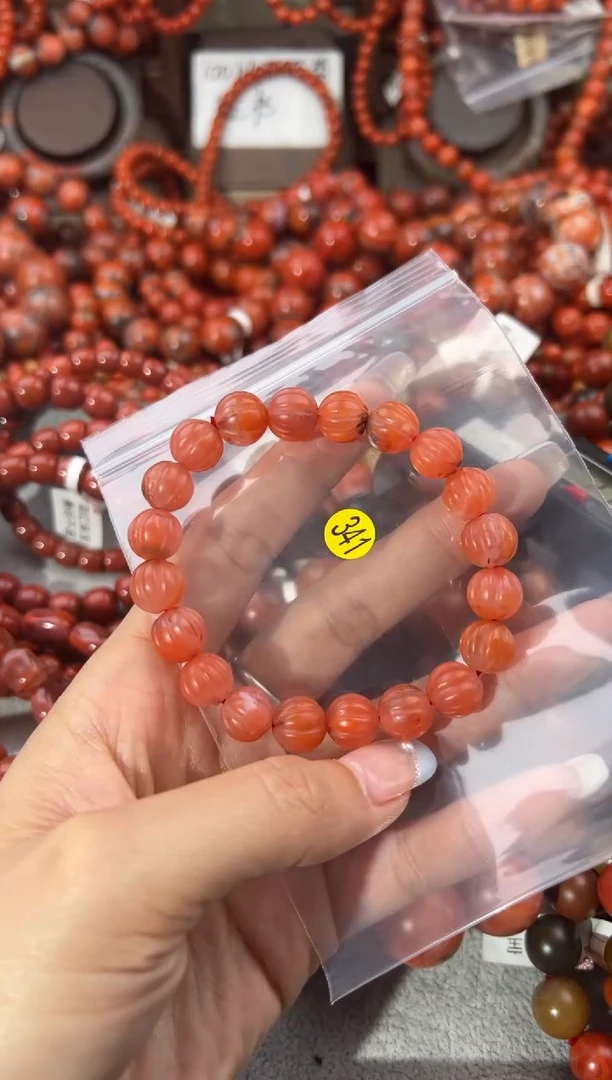 未镶嵌手串南红玛瑙7+