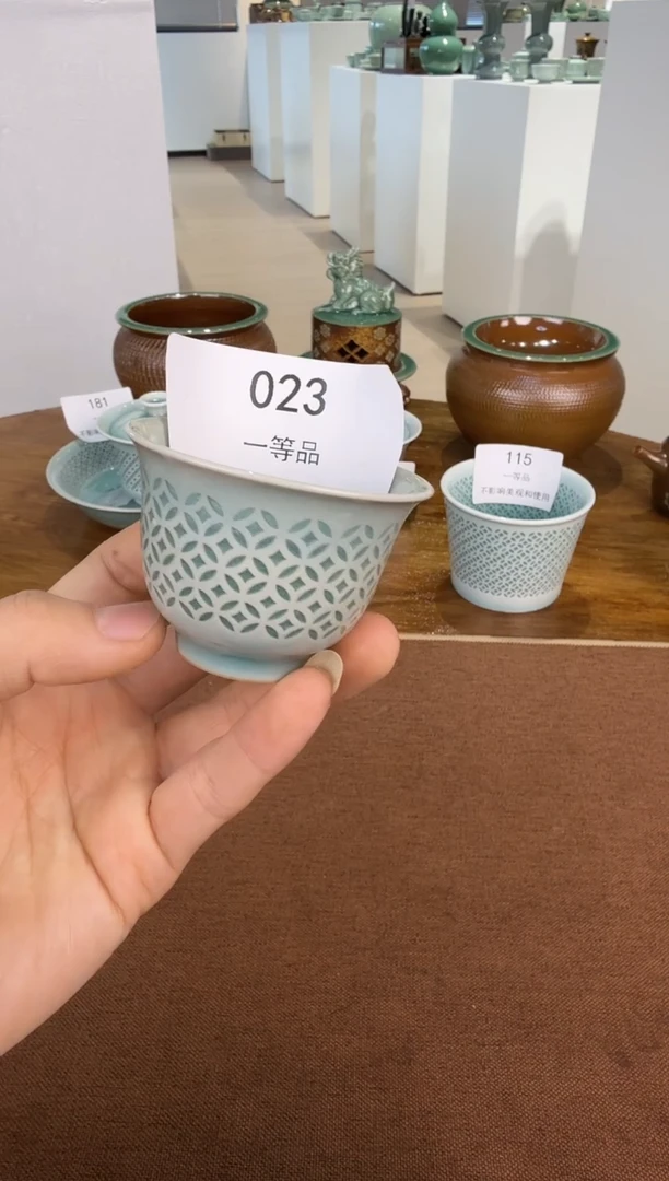 青瓷手工茶器包邮不带礼盒