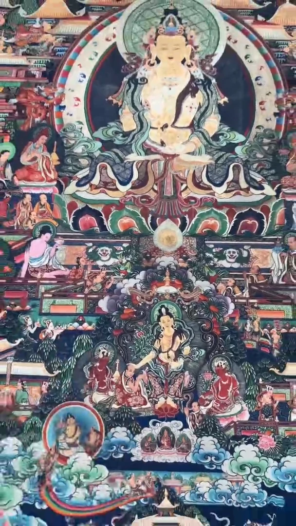 装裱画唐卡藏艺阁高端绘画作品TK16092