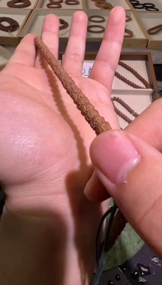 手串金刚菩提原桩佛手长串礼盒发货