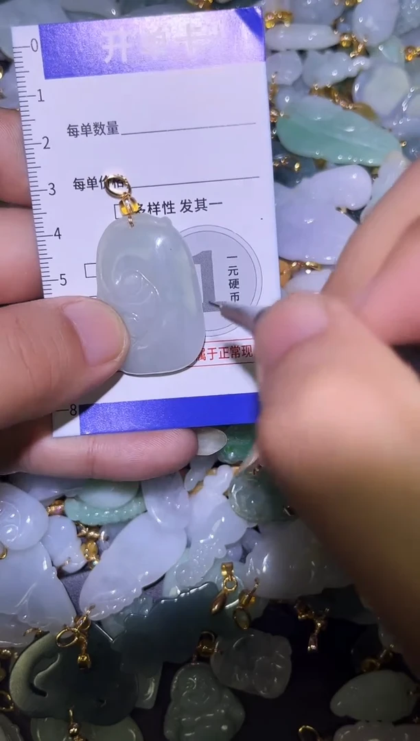 颈饰未镶嵌翡翠天然A货翡翠